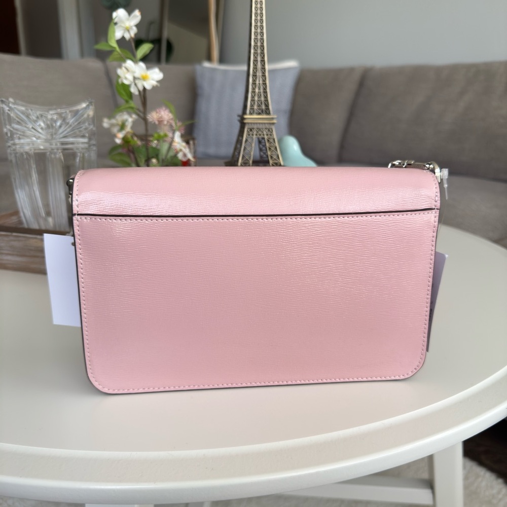 Kate Spade Blush Pink Shoulder Bag with Silver Chain - Picture 5 of 10